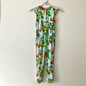 Bakers by Ted Baker Girls One Piece Jumpsuit Fruit Print Green Orange size 5-6